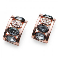 Ženske oliver weber style rosegold silver night min&#273uše sa swarovskicrnim kristalom ( 22651rg ) - Img 1