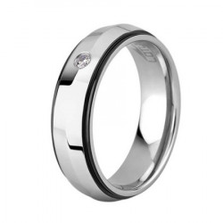 Ženski lotus style steel rings prsten od hirurškog Čelika sa kristalom 54 ( ls1431-3/114 ) - Img 4