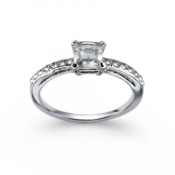 Ženski oliver weber private crystal prsten sa swarovski belim kristalom xl 62 mm ( 41134xl ) - Img 2