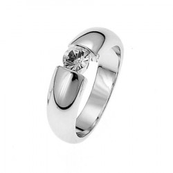 Ženski oliver weber solitaire crystal prsten sa swarovski belim kristalom 55 mm ( 41003m ) - Img 1