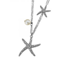Ženski oliver weber starfish crystal lančić sa swarovski belim kristalnim priveskom ( 11074r ) - Img 1