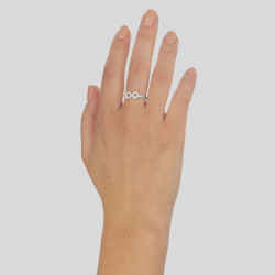 Ženski victoria cruz areca infinite prsten sa swarovski belim kristalom ( a3830-07ha ) - Img 2