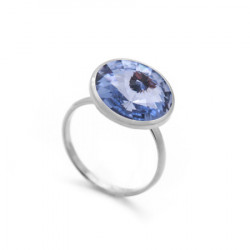 Ženski victoria cruz basic l light sapphire prsten sa swarovski plavim kristalom ( a2405-09a ) - Img 6