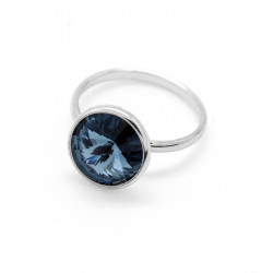 Ženski victoria cruz basic m denim blue prsten sa swarovski plavim kristalom ( a2522-18a ) - Img 1