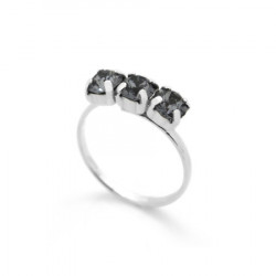 Ženski victoria cruz celine tree minis silver night prsten sa swarovski sivim kristalom ( a3246-71a ) - Img 4