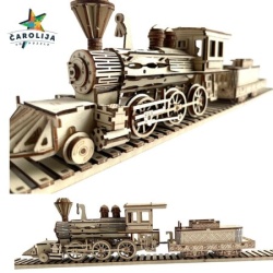 3D drvena puzla - Parna lokomotiva II ( 9249)