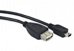 A-OTG-AFBM-002 Gembird USB OTG AF to Mini-BM kabl 15cm - Img 1