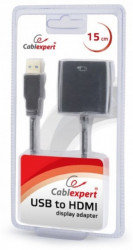 A-USB3-HDMI-02 Gembird USB 3.0 to HDMI display adapter, black - Img 2