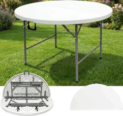 Alberg Okrugli sto na sklapanje 153x74 cm sa metalnom konstrukcijom ( AL-OK153 )