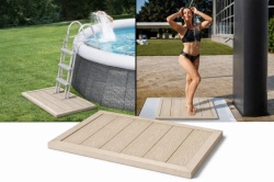 Alberg Podloga za Tuširanje KK-2-W - WPC Premium Platforma 102x62.5 cm ( PKS002 Bež )