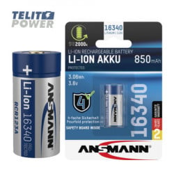 Ansmann punjiva Li-Ion 3.6V 850mAh 16340 RCR123A ( 4234 ) - Img 1