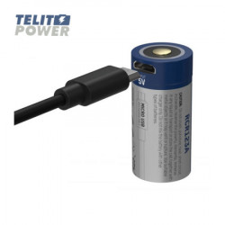 Ansmann punjiva Li-Ion 3.6V 850mAh 16340 sa mikro USB ulazom za punjenje RCR123A ( 4235 ) - Img 2