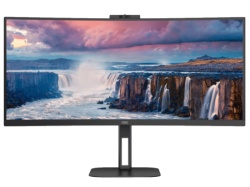 AOC CU34V5CW/BK 34"/VA,zakrivljen,21:9/3440x1440/100Hz/1ms MPRT/HDMI,DP,USB/visina/kamera Monitor  ( CU34V5CW/BK ) -2