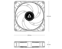 Arctic P14 140mm Max ventilator beli (ACFAN00304A) -5