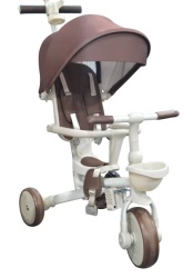Baby tricikl i balans bajk 5u1 st0329 braon-bela ( 744560BR )