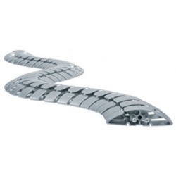 Bachmann Fleksi kanalica-zmija dimenz.24x90x1000mm,dvokomorna,srebr. ( 930.033 )