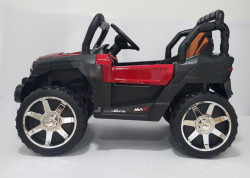 BAGI BJ-5900 - Dečiji Auto na akumulator sa kožnim sedištem i mekim gumama - funkcija ljuljanja - Crveni - Img 3
