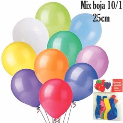 Baloni mix boja 25cm 10/1 ( 383752 )
