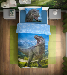 Baloo Posteljina za decu Dino T-Rex 160x200+70x80cm ( 9662 ) - Img 3