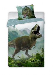 Baloo Posteljina za decu Dino T-Rex Zeleni 160x200+70x80cm ( 9663 ) - Img 1