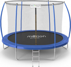 Baštenska trambolina 305cm Motion Sport Line OM-710153 sa unutrašnjom mrežicom i merdevinama u plavoj boji