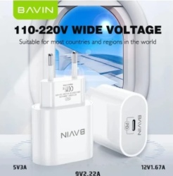 Bavin punjač 20W USB-C + kabl type-C 60W bela ( 90036 )-3