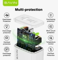 Bavin punjač 36W USB-A + USB-C bela ( 90031 )-4