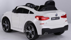 BMW 6 GT Licencirani Auto za decu na akumulator sa kožnim sedištem i mekim gumama - Beli ( BJ 2164 ) - Img 6