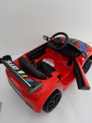BMW MOTO SPORT - Crveni Auto na akumulator sa kožnim sedištem + funkcija ljuljanja - Img 6