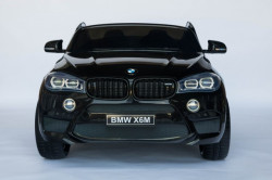 BMW X6 M Licencirani Dvosed na akumulator sa kožnim sedištem i mekim gumama - Crni ( BMW X6M ) - Img 2