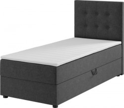 Boxspring krevet 90x200 cm siva - Img 2