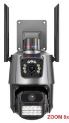 Gembird cam-ip6mp-ep11-8x zoom gmb kamera 6 mpix microsd icsee xmeye pro app two-way voice ptz ip66,2x3.6mm-1