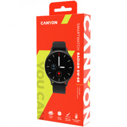 Canyon smartwatch, realtek 8762CK, 1.28"TFT 240x240px RAM : 160KB, Lithium-ion polymer battery, 3.7V 190mAh Include, Black Zinc alloy mid - Img 2