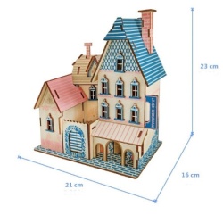 Čarolijashop 3d drvena slagalica - Vila PACA ( 297)-5