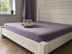Čaršav Pamuk - Lastiš 160x200/25cm Purple color ( VLK000322-purplen )