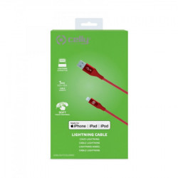 Celly USB - lighting kabl u crvenoj boji ( USBLIGHTCOLORRD ) - Img 2