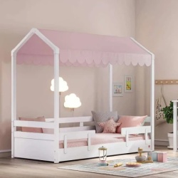 Cilek Montes flat roof bed tenda pink ( 21.25.1003.00 )-2