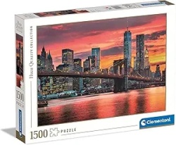 Clementoni puzzle 1500 hqc east river at dusk 2023 ( CL31693 )