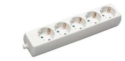 Commel produzni kabl 5 uticnica 16a 250v 3500w 1,4m h05vv-f 3g1 ( c232-501 )