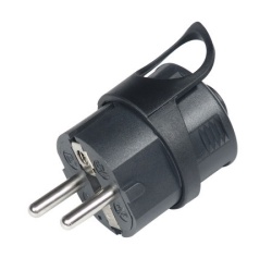 Commel utikac sa kontaktom za uzemljenje 16a 250v, crni ( c290-102 )