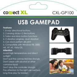 Connect XL gamepad za PC, 14 tipki/tastera (8-way), konekcija USB - CXL-GP100 - Img 5