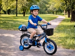 Dečija bicikla 12" Fitness Plavo-Sivi ( SM-12110 )