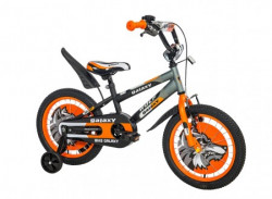 Dečiji Bicikl Wolf 16" crna/siva/narandžasta ( 590005 )