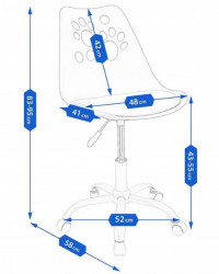 Dečja stolica JOY sa mekim sedištem - Plavo/Bela ( CM-976870 ) - Img 4
