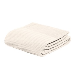 Dekordom Frotir prekrivač zig zag grande 145x200 - ivory ( 025222 )