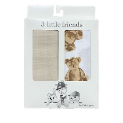 Deksi Muslin tetra pelene Veliki meda bež 80x80cm ( 3892 )