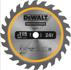 DeWalt DT20420 list kružne testere za drvo za akumulatorske testere, 115mm, 24T ( DT20420 )-2
