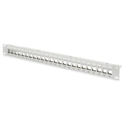 Digitus 1U Modularni patch panel 24-p, met sa drža kablo,prazan,sivi ( dn-91410 )