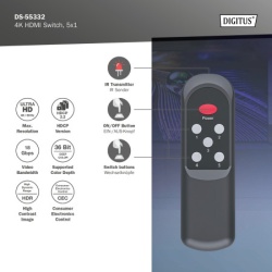 Digitus HDMI switch 5x1 4K 60Hz ( ds-55332 )-2