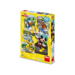 Dino miki u gradu, puzzle set 4x54 dela ( 11007 )